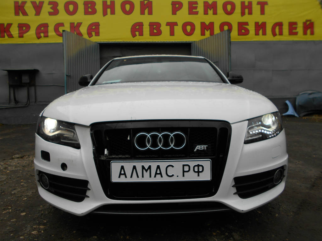 Покраска Audi A4 | Ауди А4 | Москва ВАО | Кузовной цех Алмас